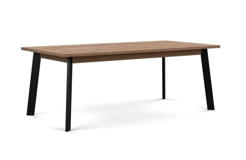 Nova Extending Dining Table Smoked Oiled Oak L200 + 50cm x2