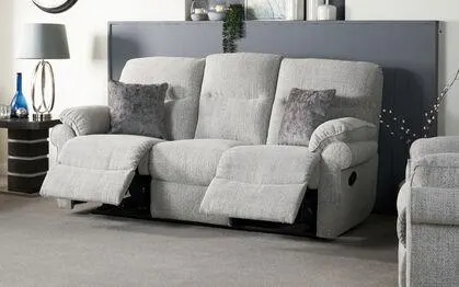 Kelbrook Fabric 3 Seater Manual Recliner Sofa
