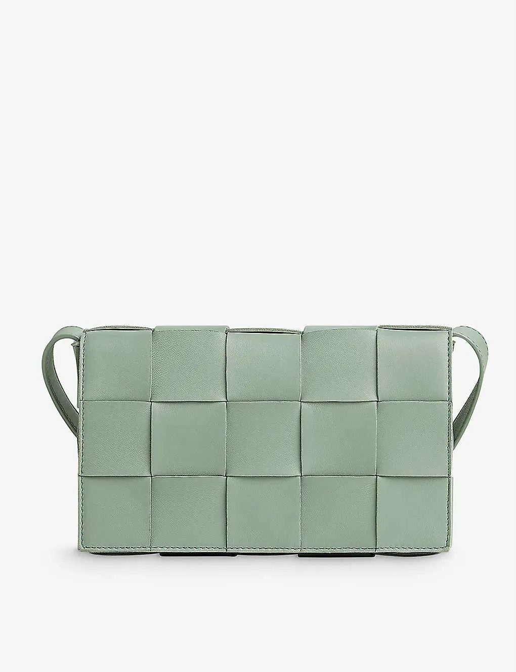 Cassette intrecciato leather cross-body bag