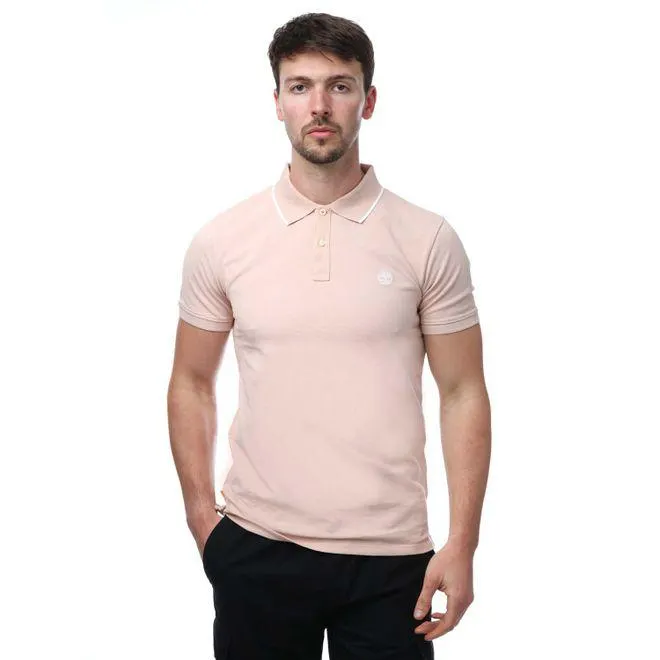 Timberland Mens Millers River Polo Shirt in Rose