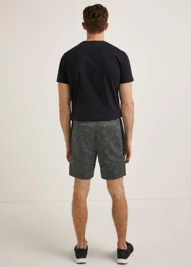 US Athletic Charcoal Code Print Shorts - Extra small
