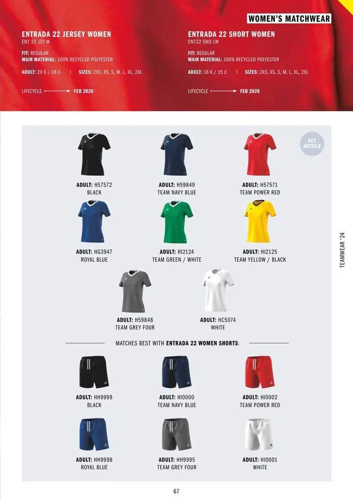 Adidas Teamwear 2024 from 11 March to 31 December 2024 - Catalogue Page 67