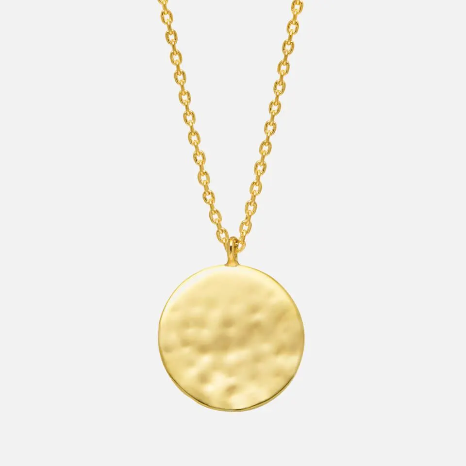 Estella Bartlett Hammered Gold-Plated Necklace