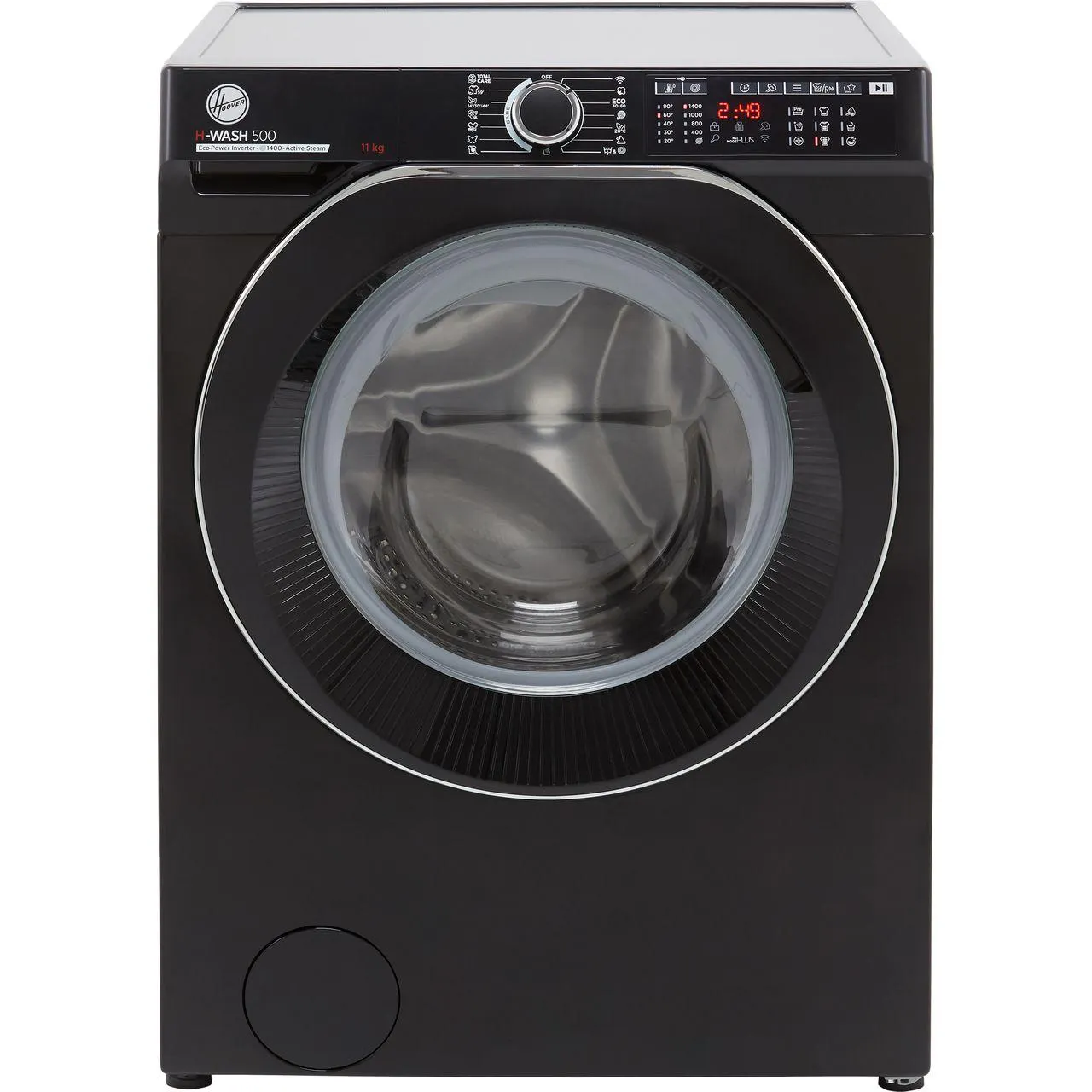 Hoover H-WASH 500 HW411AMBCB/1 11Kg Washing Machine with 1400 rpm - Black - A Rated