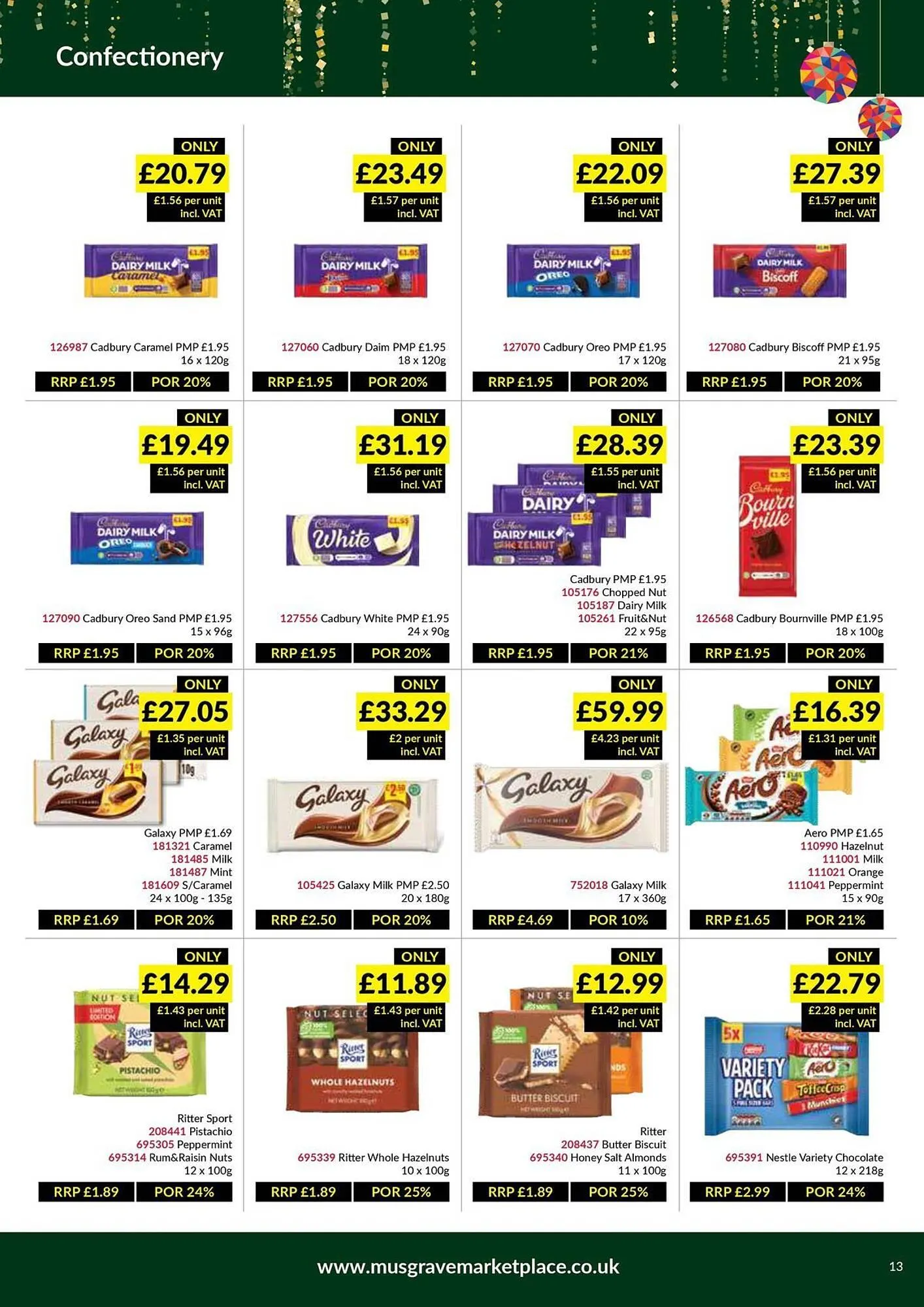 Musgrave MarketPlace leaflet from 8 December to 4 January 2026 - Catalogue Page 13