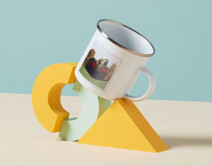 Enamel Photo Mug