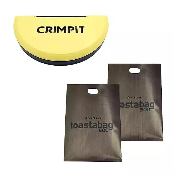 CRIMPiT Wrap Press and 2 Lakeland Toastabags Bundle