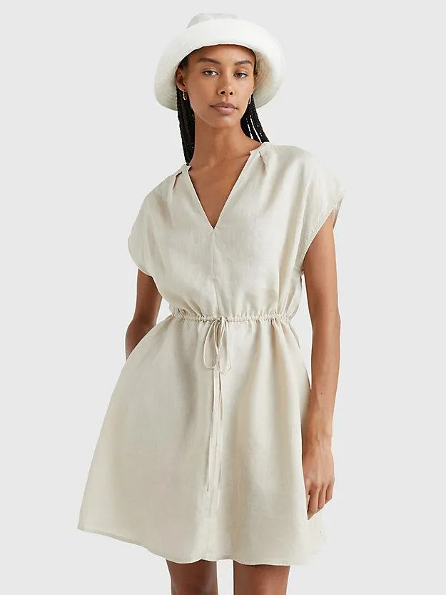 Sleeveless Linen Mini Dress