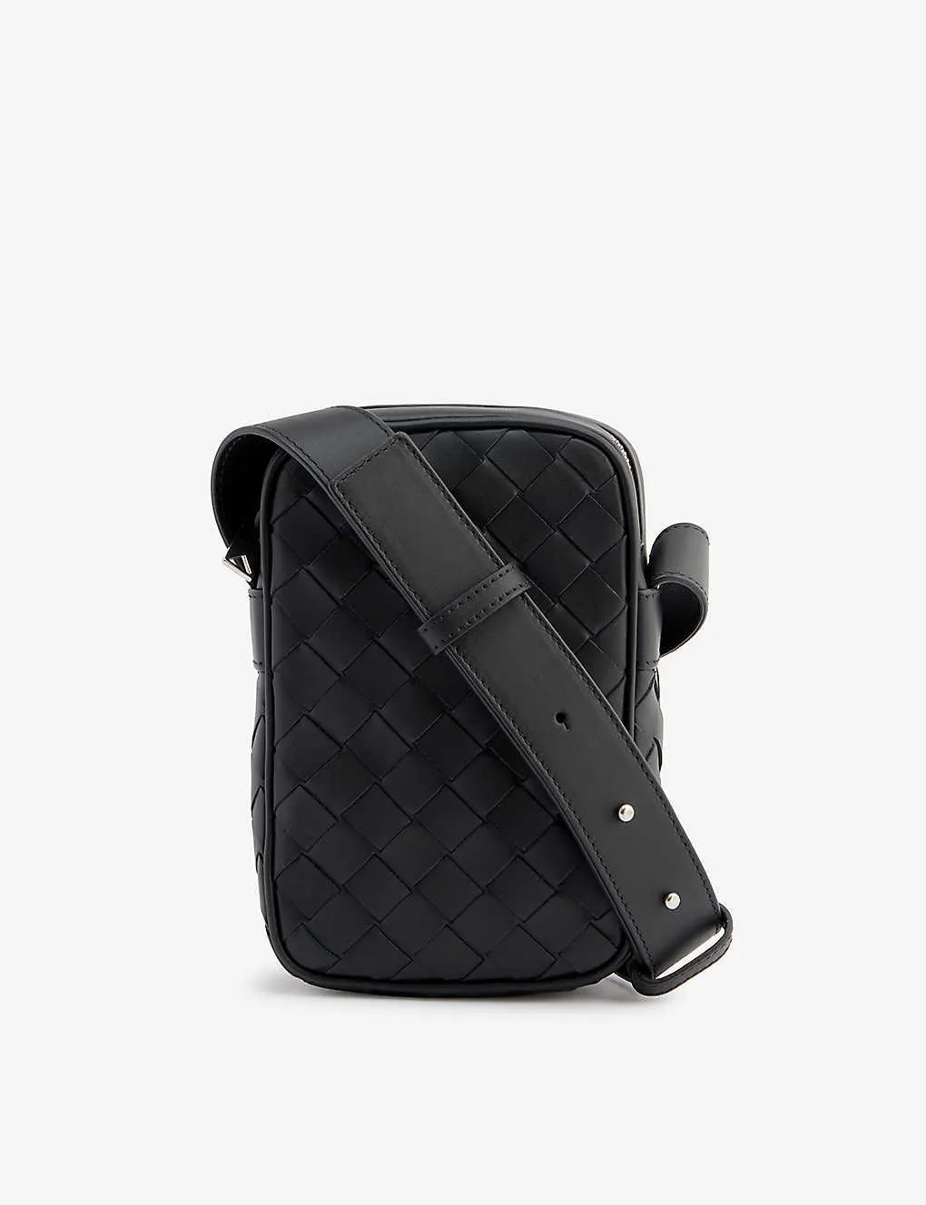 BOTTEGA VENETA Intrecciato-weave leather cross-body bag