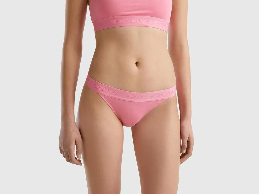 Low-rise underwear in organic cotton