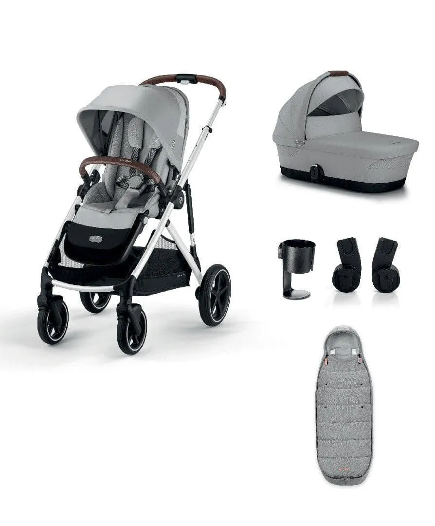 Cybex Gazelle S Pushchair Bundle (5 Pieces) - Lava Grey