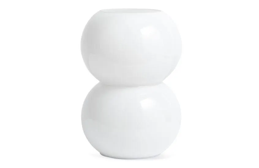 Murray Glass Table Lamp White