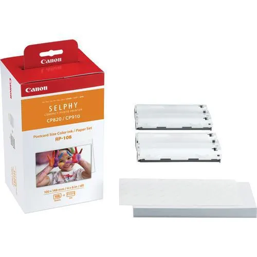 Canon RP-108 Ink/Paper for Selphy Printers