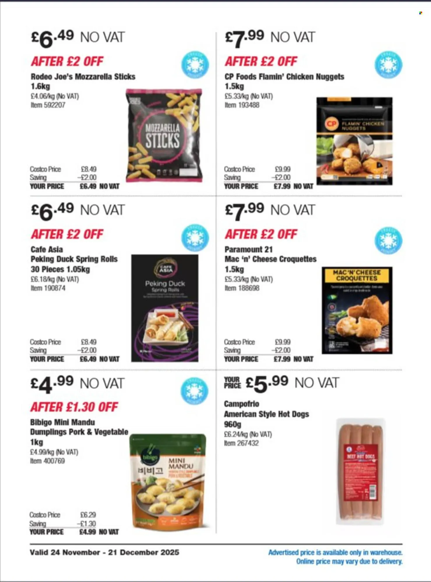 Costco leaflet from 24 November to 21 December 2025 - Catalogue Page 20