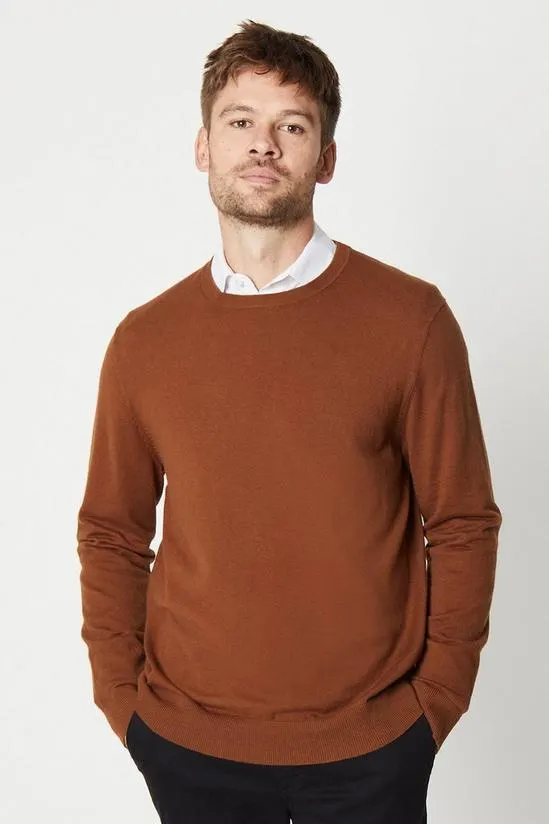 Cotton Rich Crew Neck Jumper
