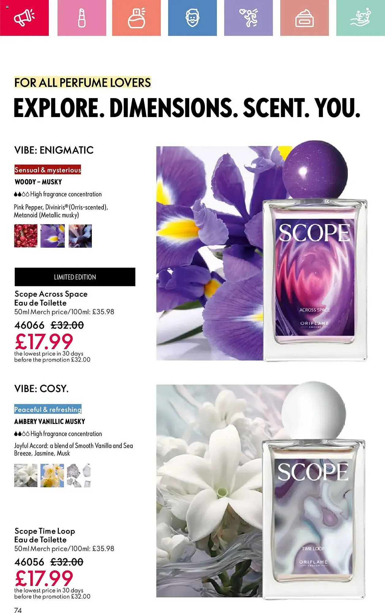 Oriflame leaflet from 10 July to 30 July 2025 - Catalogue Page 74