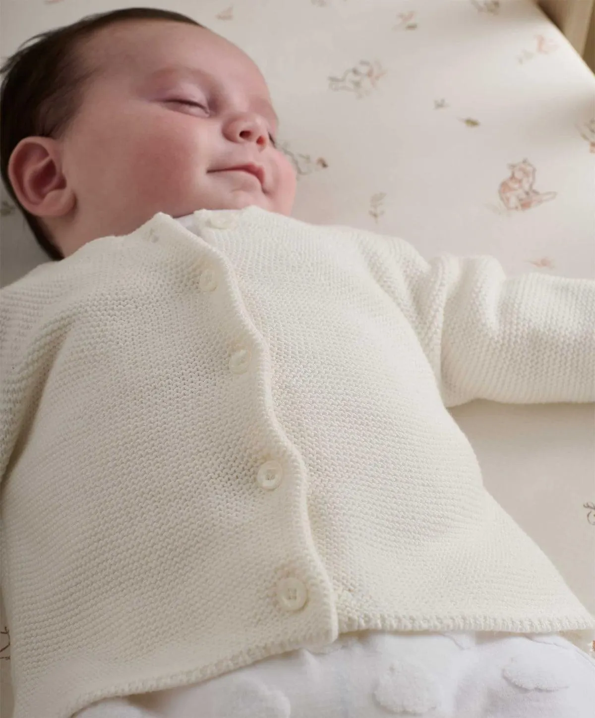 Fine Knit Cardigan - Off White