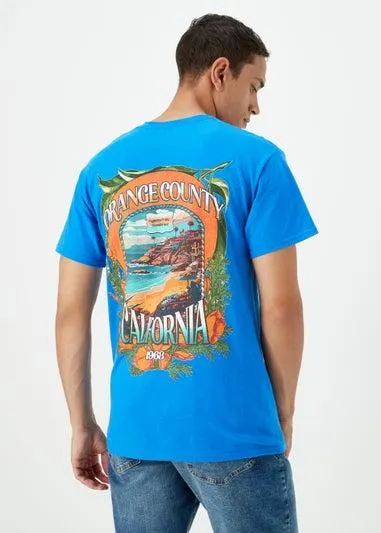 Cobalt Blue Orange County T-Shirt - Small