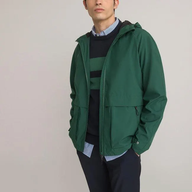 Zip-Up Hooded Windbreaker
