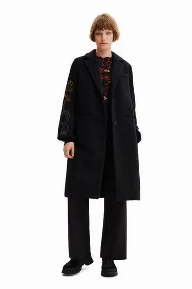 Long embroidered coat