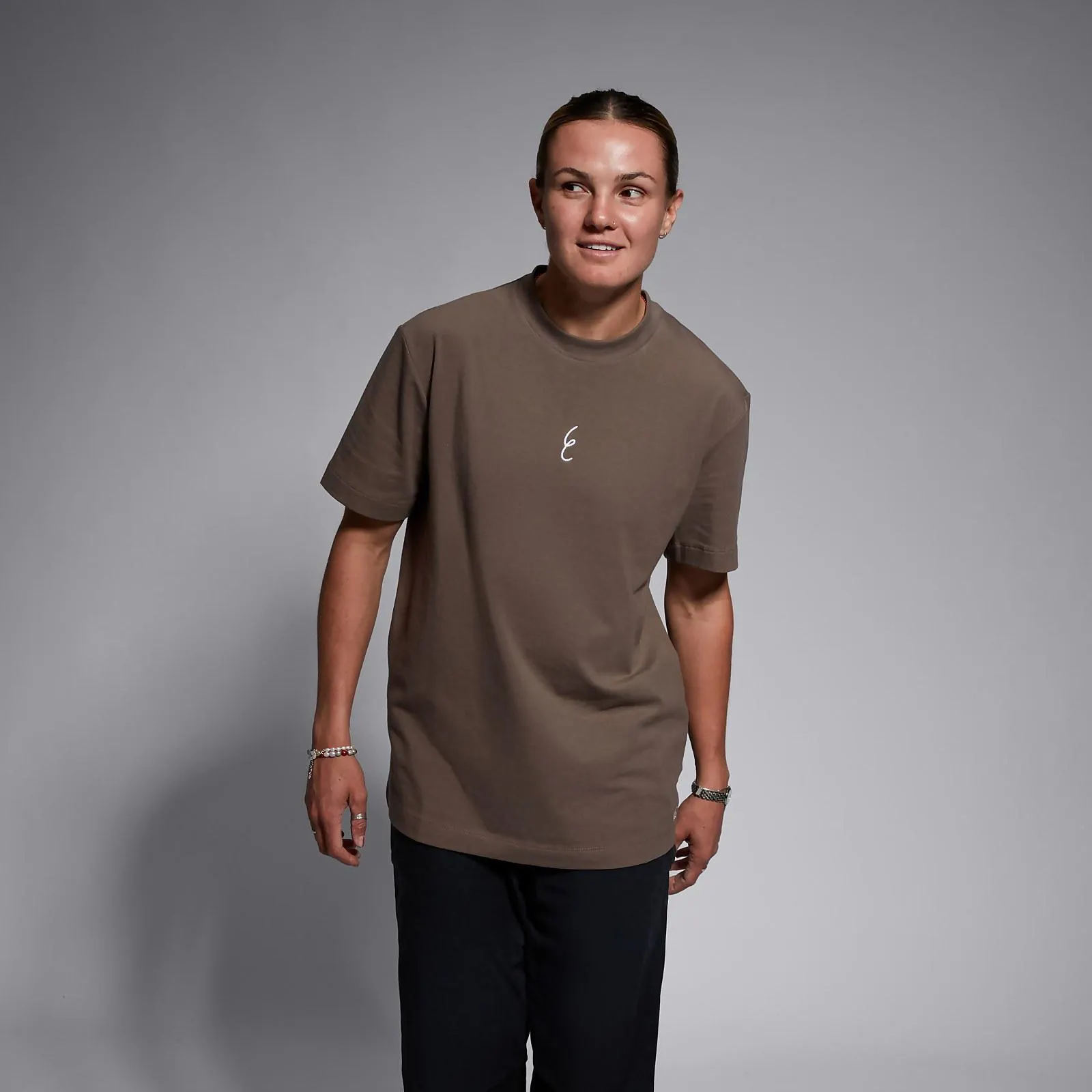 WOMENS ELLIE X CCC TEE BROWN