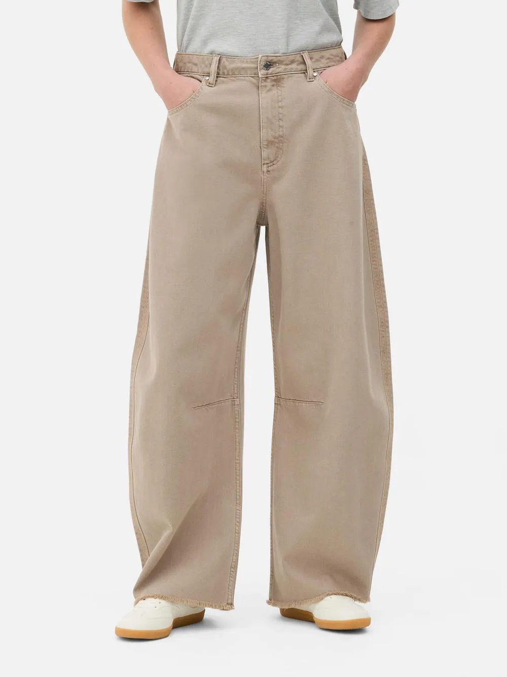 The Edit Barrel Leg Jeans