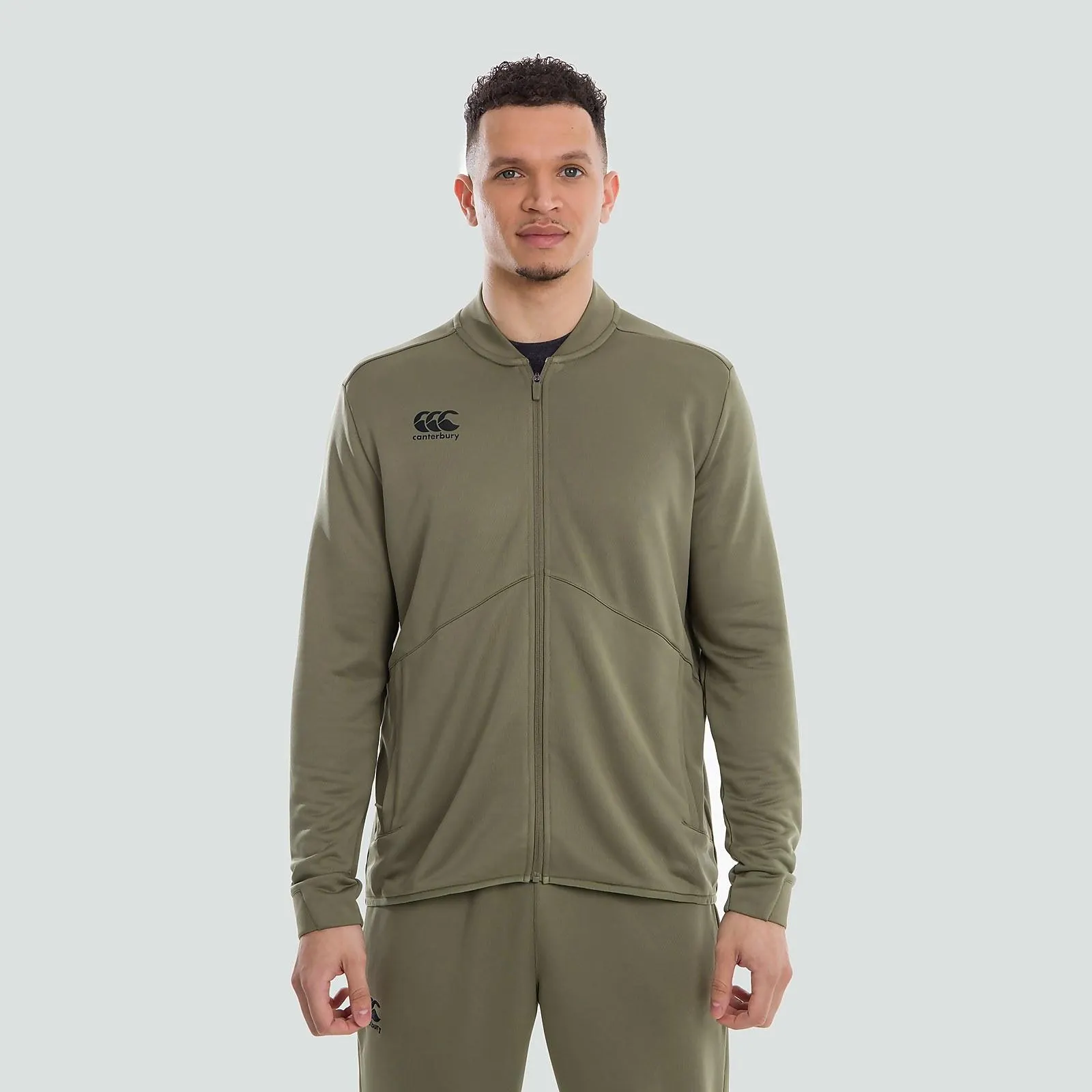 MENS FULL ZIP TRACK JACKET GREEN