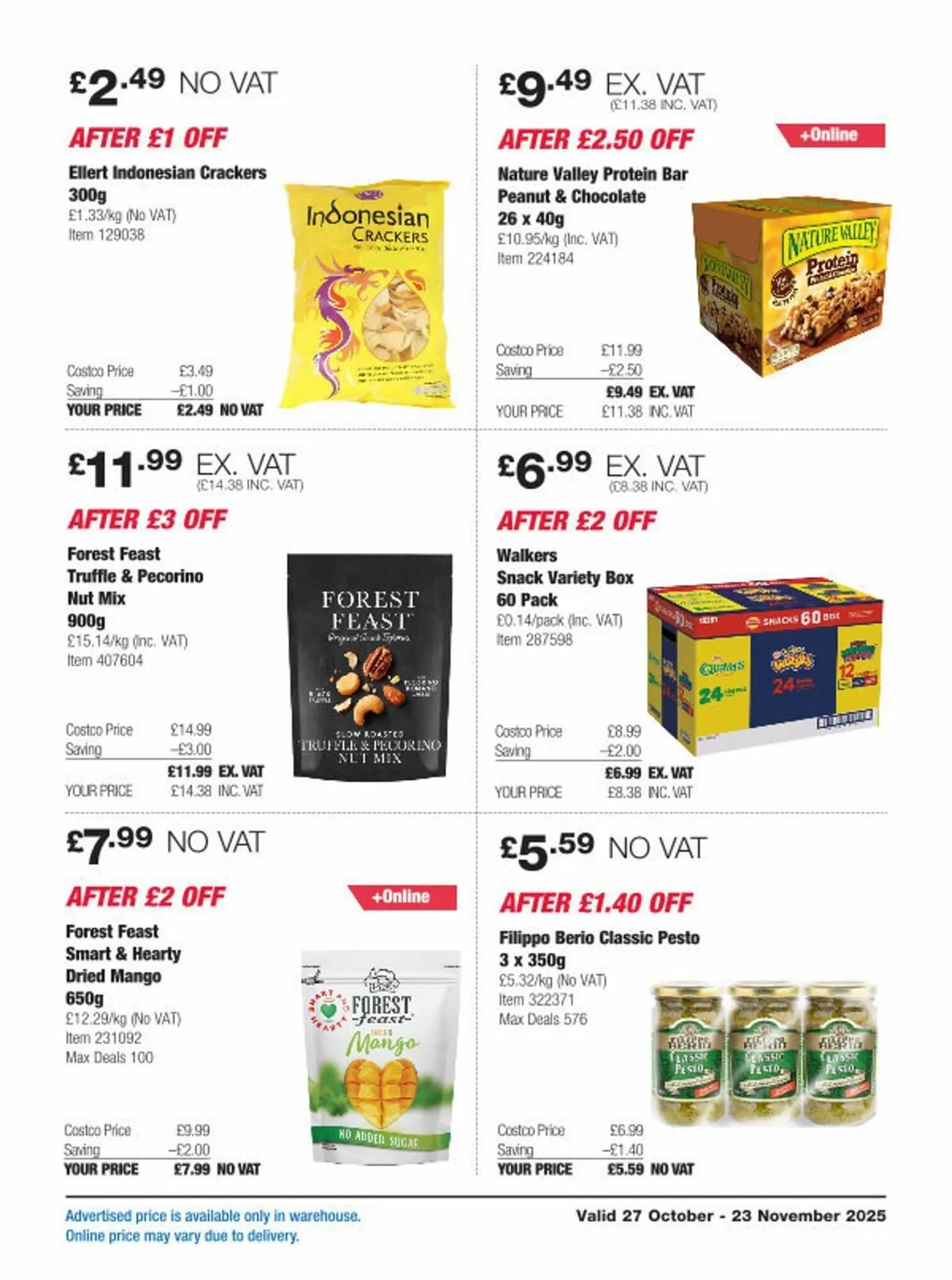 Costco leaflet from 27 October to 23 November 2025 - Catalogue Page 16