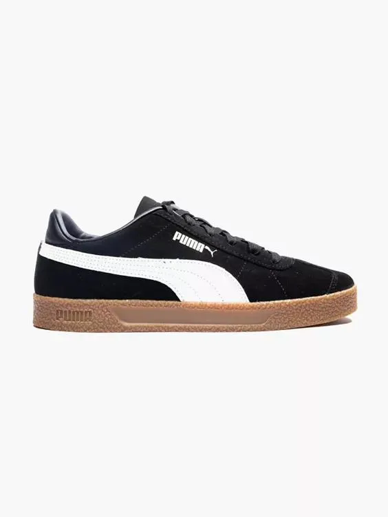 Puma Black/Gold Puma Club Lace-up Trainer