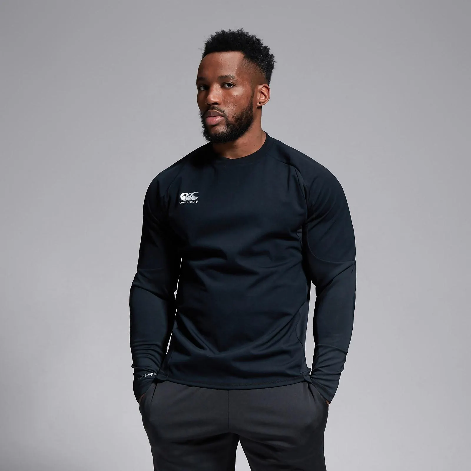 MENS VAPOSHIELD TECH DRILL TOP BLACK