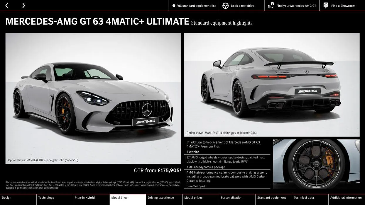 Mercedes-AMG GT Coupé from 10 August to 10 August 2025 - Catalogue Page 26