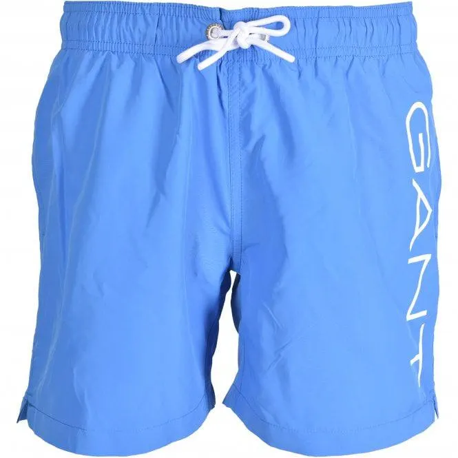 Lightweight Logo Boys Swim Shorts, Day Blue