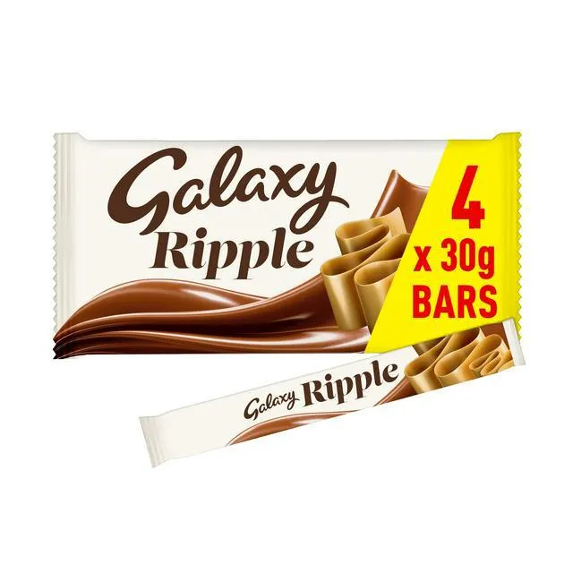 Galaxy Ripple Chocolate Bars Multipack 4x33g