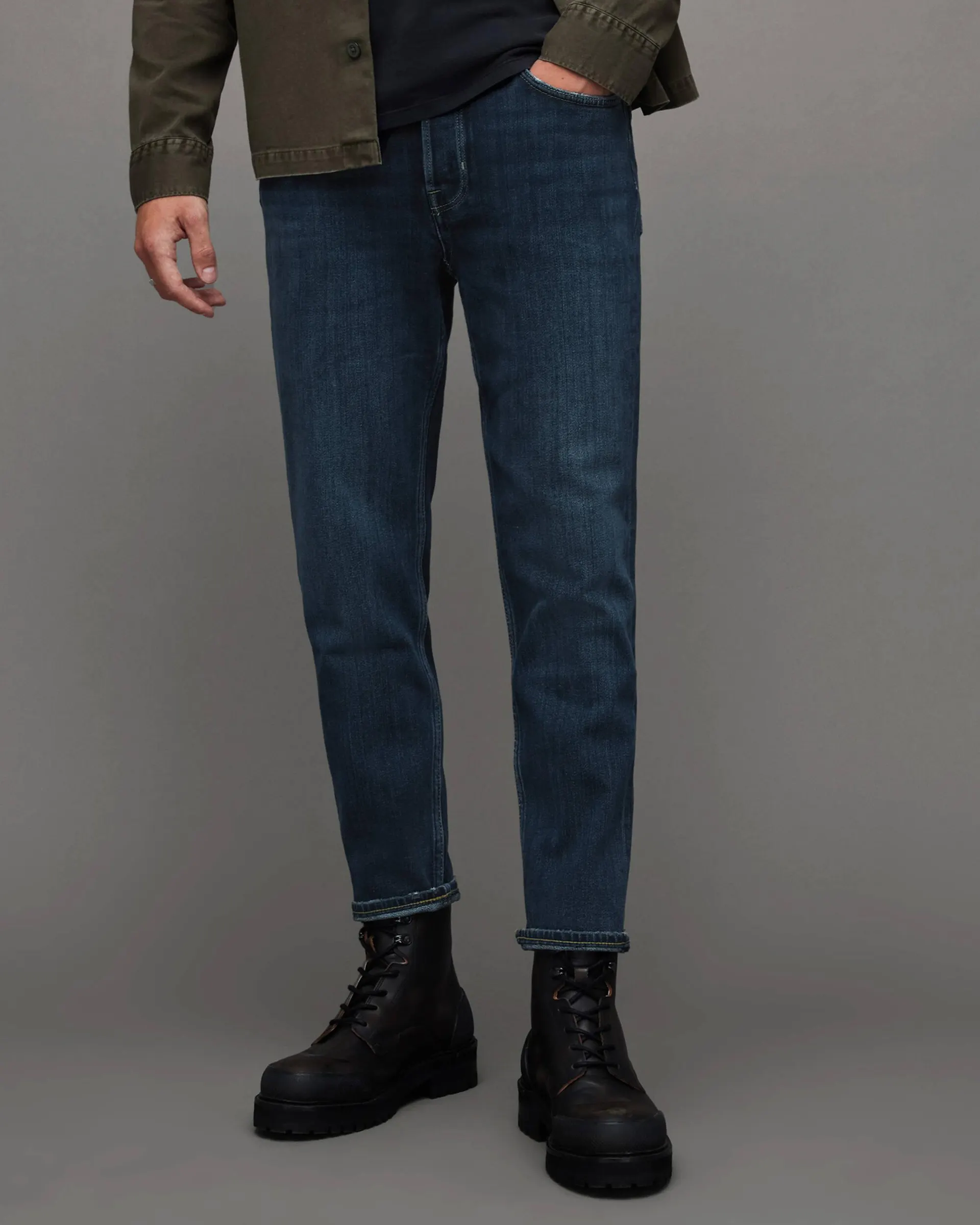 Dean Slim Fit Cropped Denim Jeans