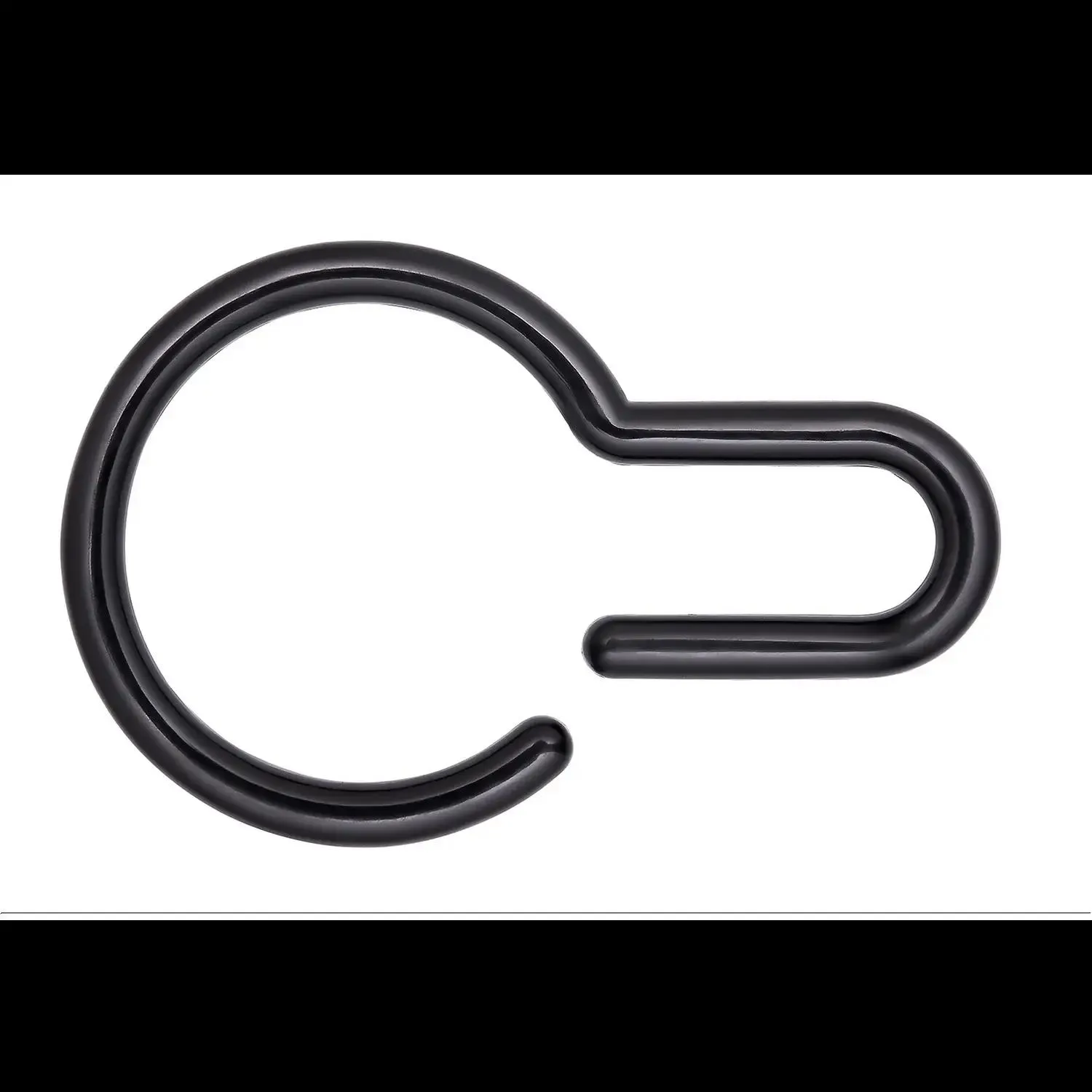 Aqualona Shower Curtain Quick Hooks - Matt Black