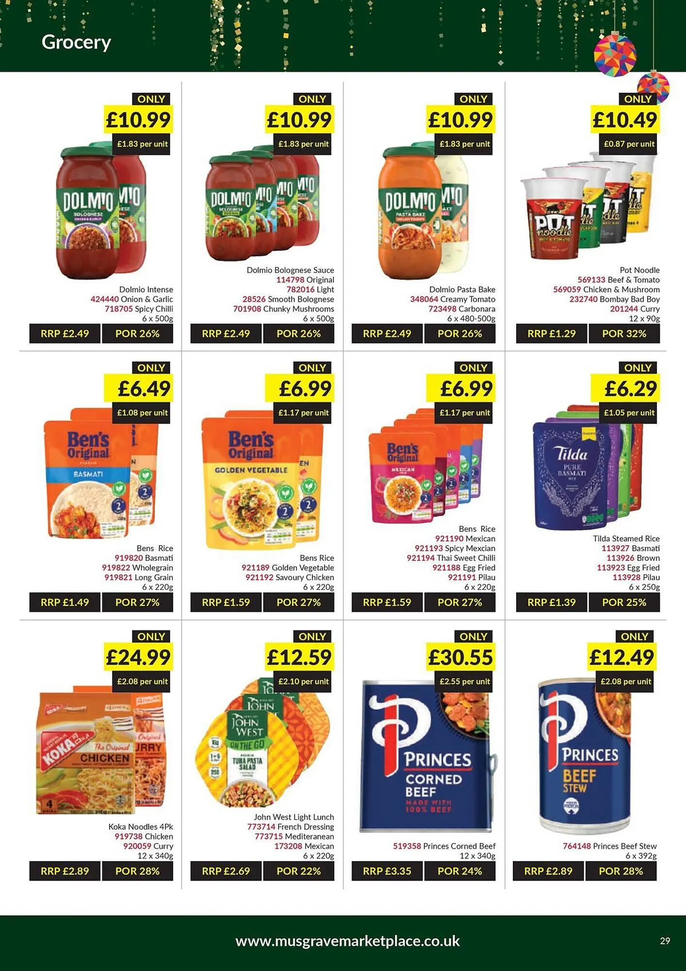 Musgrave MarketPlace leaflet from 21 November to 10 December 2023 - Catalogue Page 29