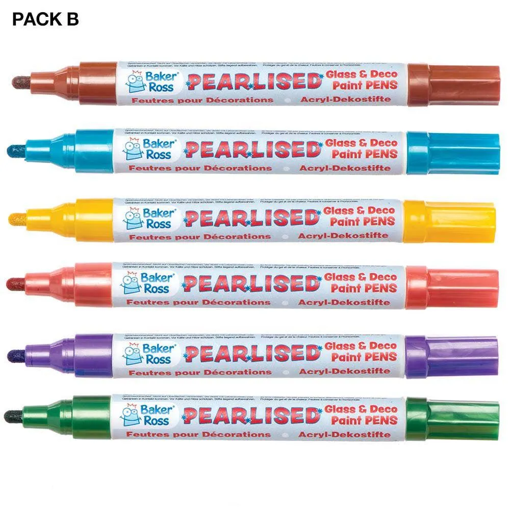 Pearlised Deco & Glass Paint Pens