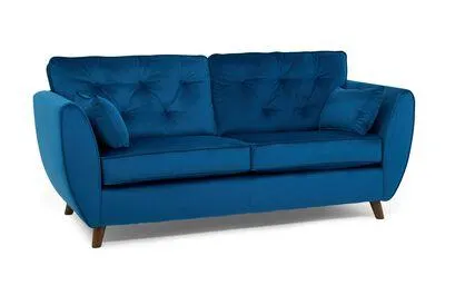 Hoxton Compact Velvet 3 Seater Sofa