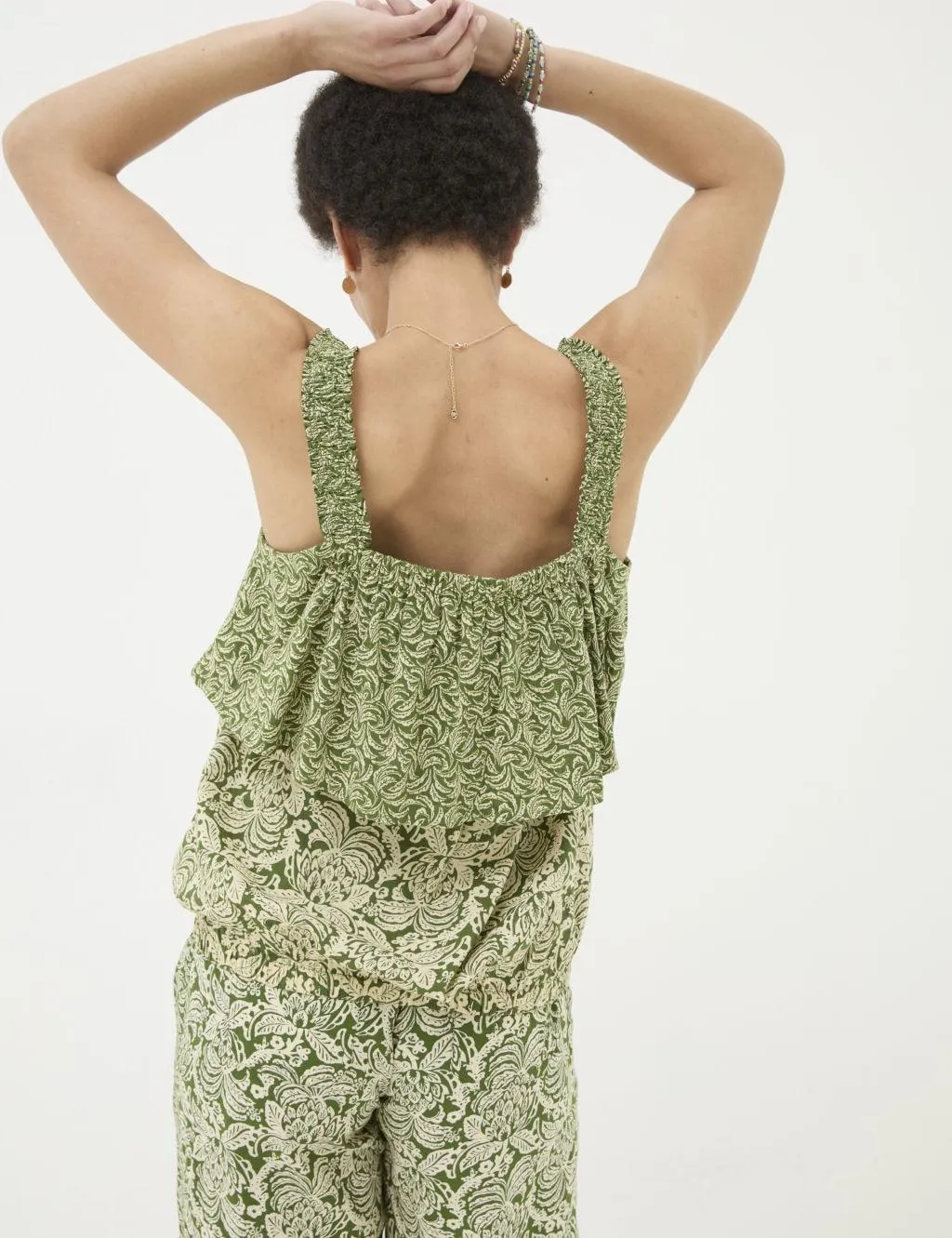 Floral Square Neck Cami Top