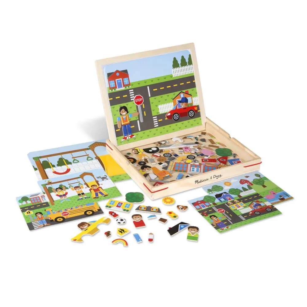 Melissa and Doug Wooden Magnetic Matching Picture Game