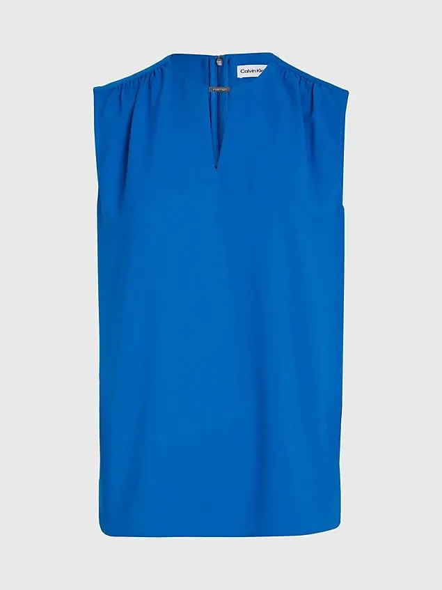 Keyhole Neckline Blouse