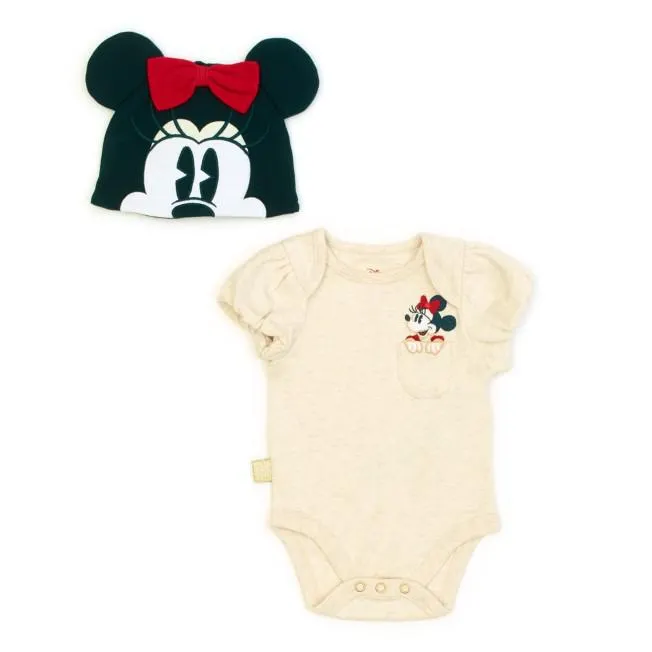 Minnie Mouse Christmas Bodysuit and Bottoms Set for Baby