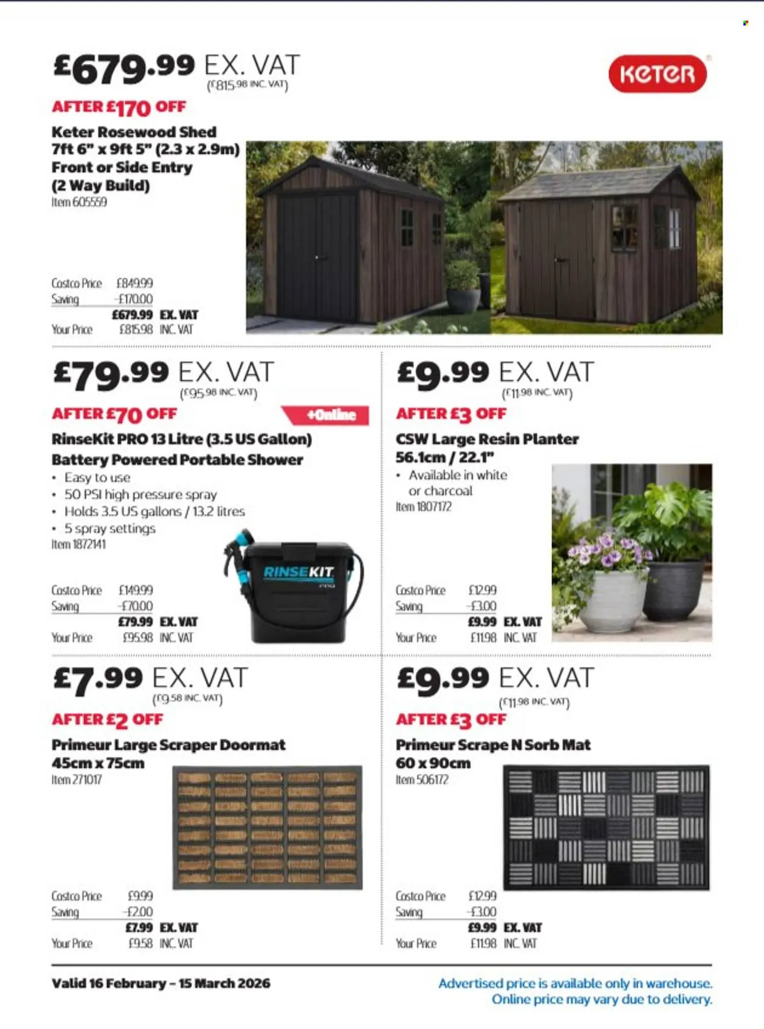 Costco leaflet from 16 February to 15 March 2026 - Catalogue Page 2