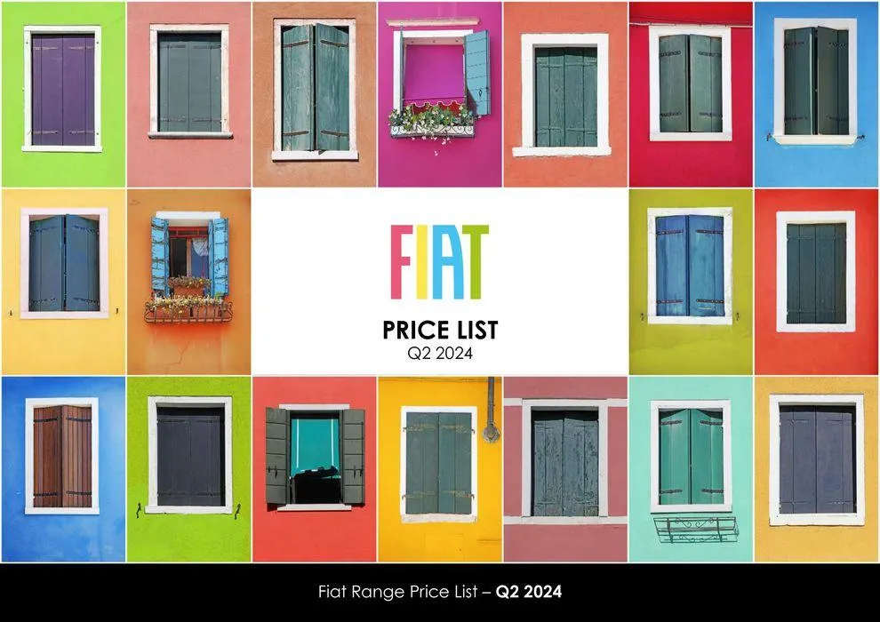 Fiat Range Price List – Q2 2024 - 1