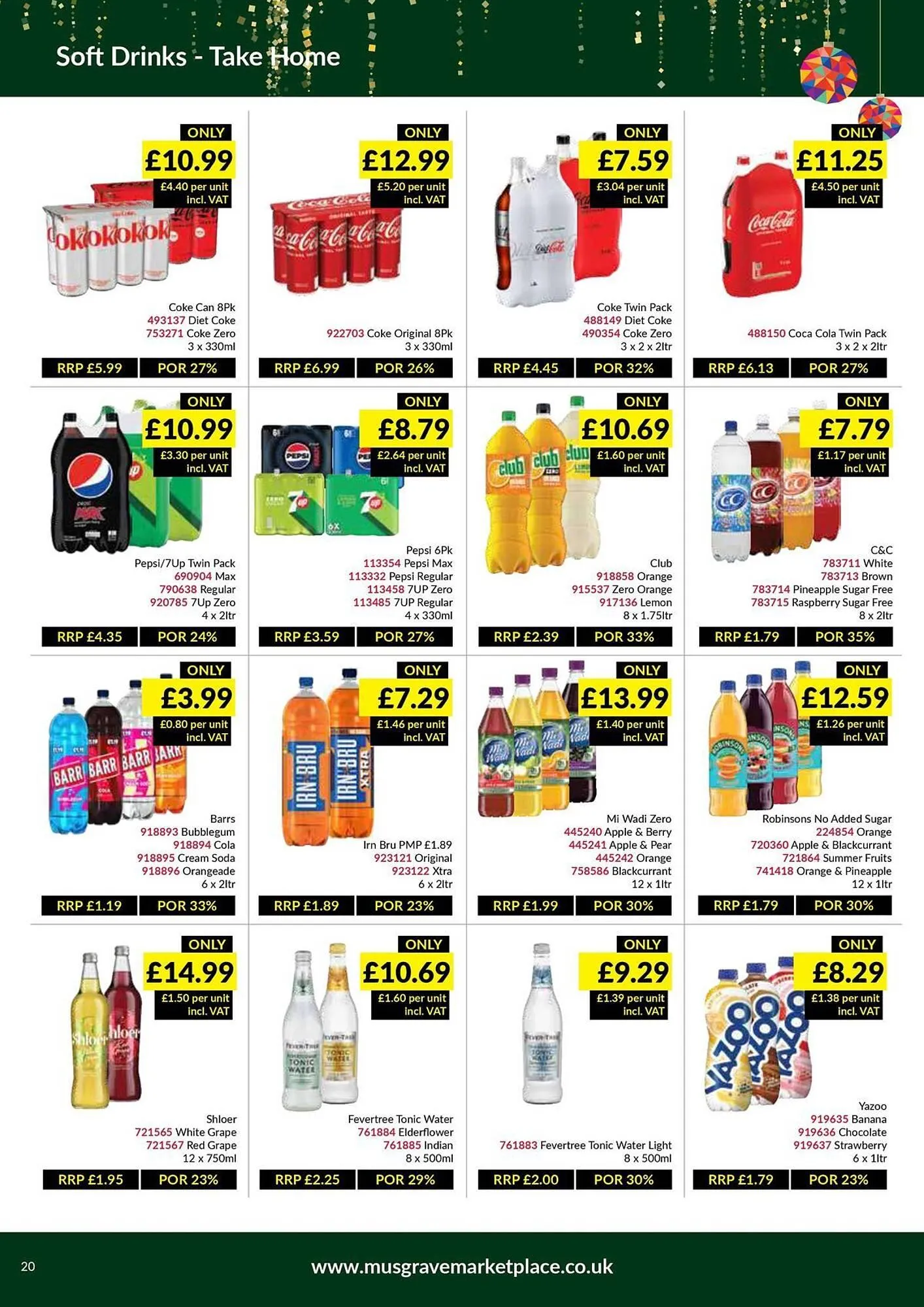 Musgrave MarketPlace leaflet from 8 December to 4 January 2026 - Catalogue Page 20