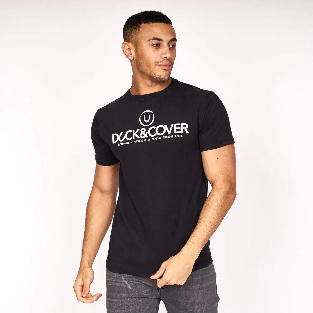 Duck & Cover Nellmare Graphic Tee - Black