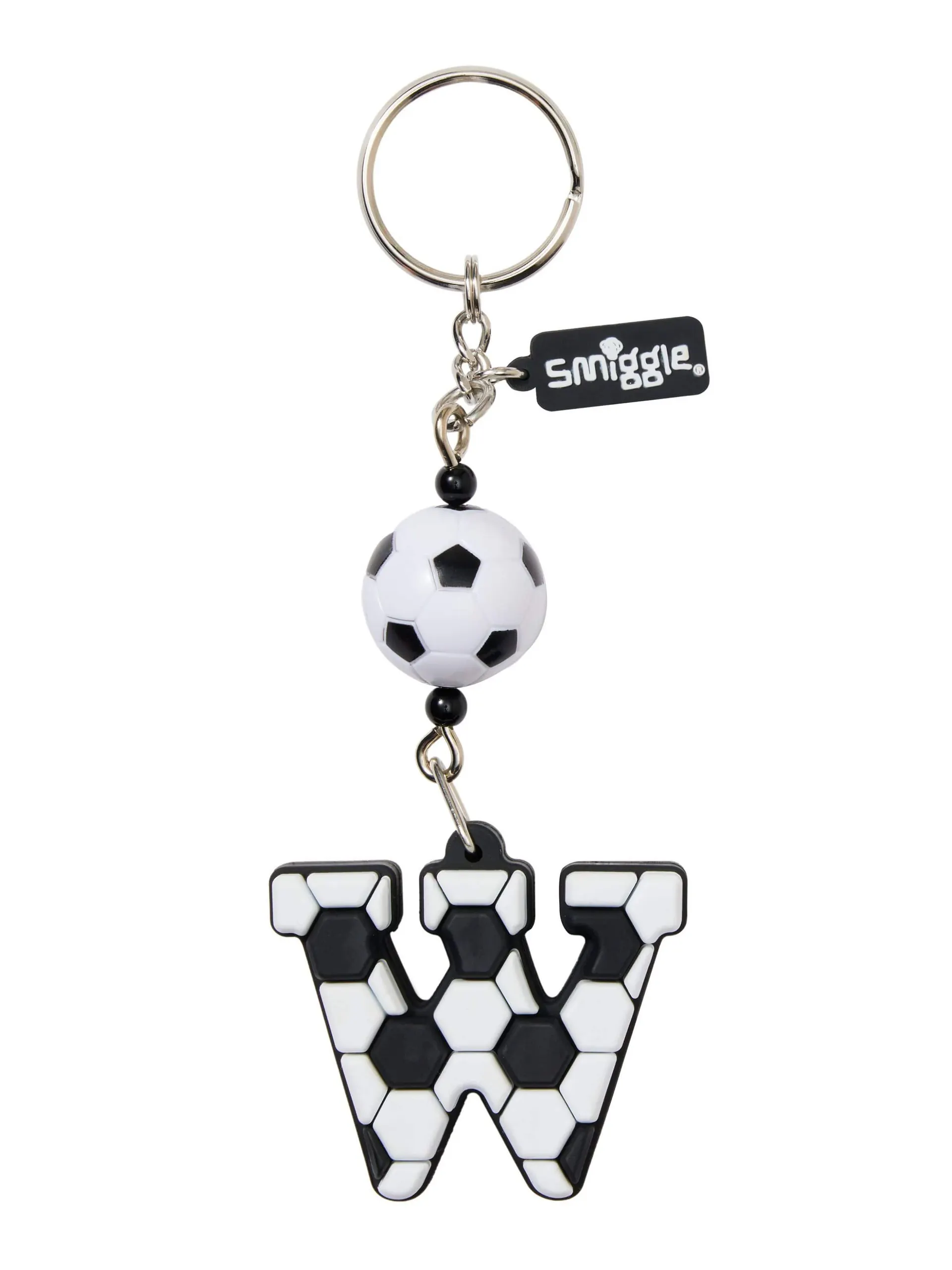 Spin Football Alphabet Keyring