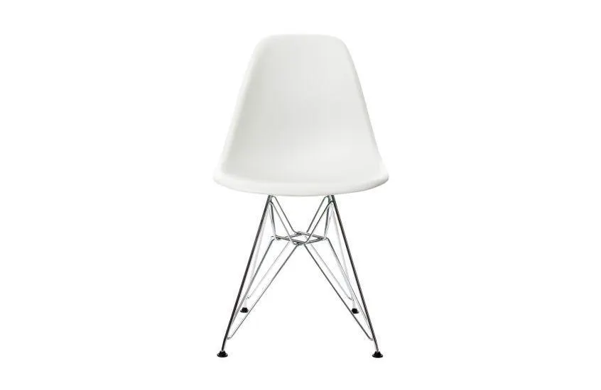 Eames DSR Chair New Height White Chrome