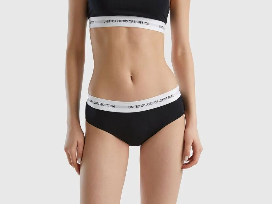 High-rise underwear in organic cotton