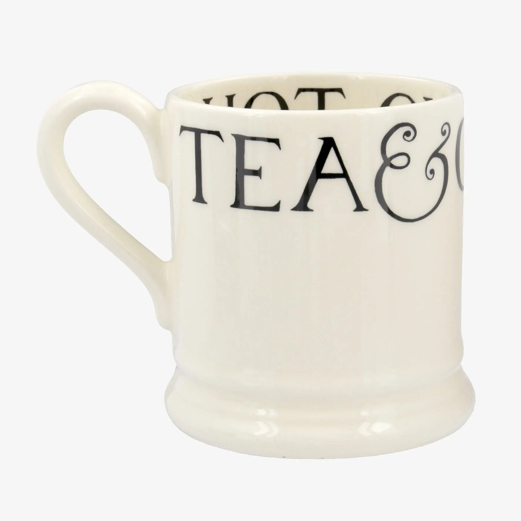 Seconds Black Toast Tea & Coffee 1/2 Pint Mug